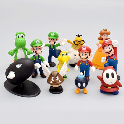 18-Piece Mario Figurine Kit