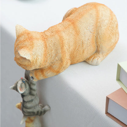 3-Piece Cat Family Figurines