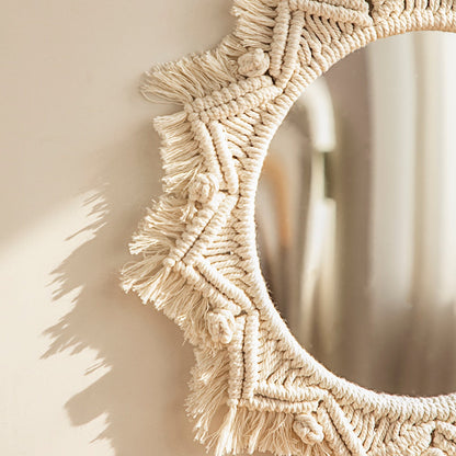 Macramé Mirror Boho Decor