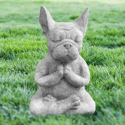 Meditating Bulldog Figurine
