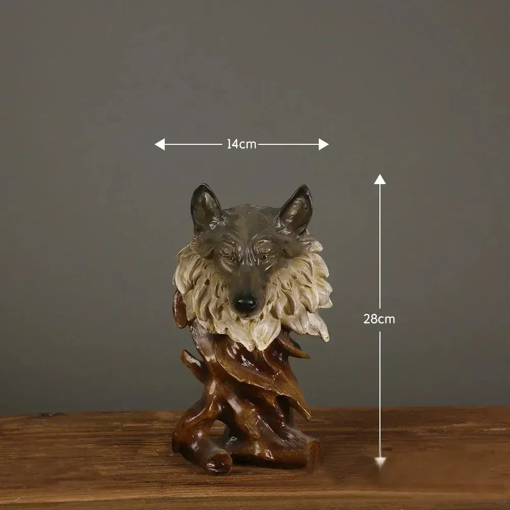 Wild Animal Head Figurines