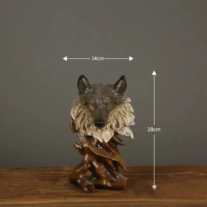 Wild Animal Head Figurines