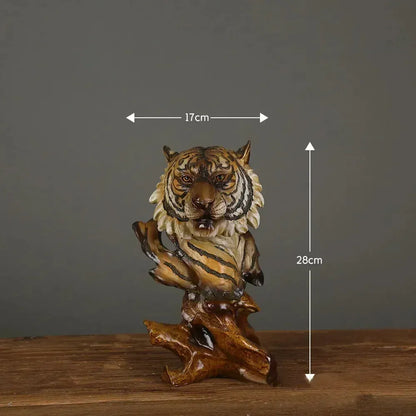 Wild Animal Head Figurines