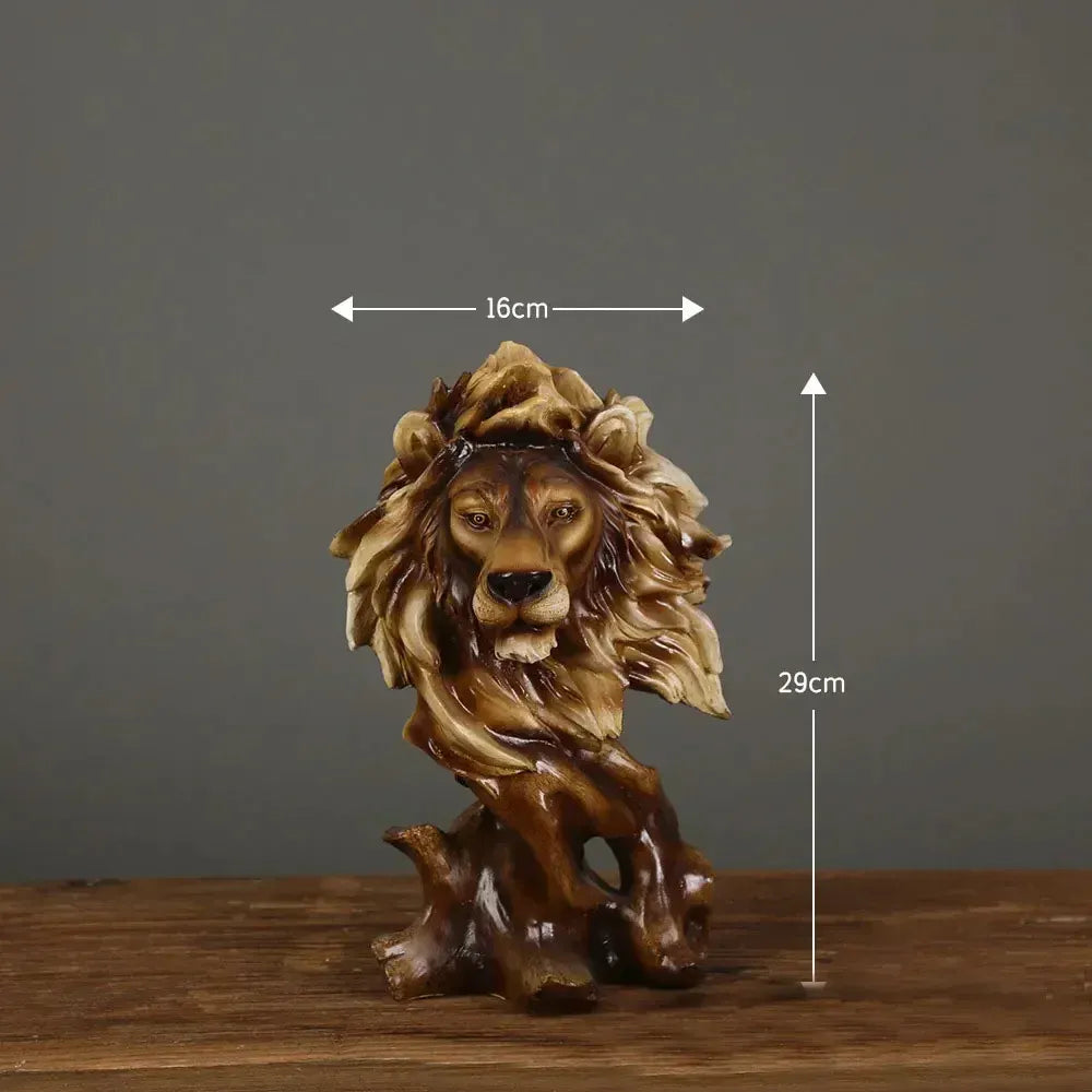 Wild Animal Head Figurines